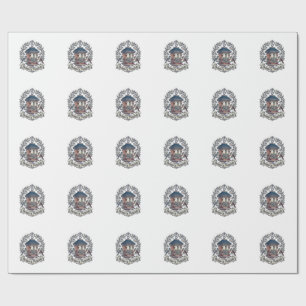 Patriotic Backyard Bird Feeder Vector Graphic Tee_ Wrapping Paper