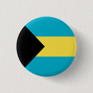 Patriotic Bahamian Flag 3 Cm Round Badge