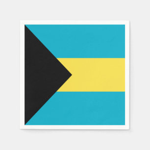 Patriotic Bahamian Flag Paper Napkins