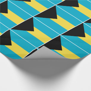 Patriotic Bahamian Flag Wrapping Paper