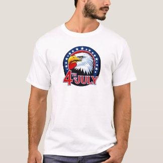 Patriotic Bald Eagle 4th of July T-Shirt