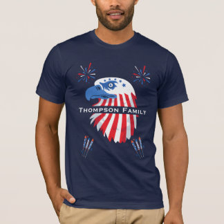  Patriotic Bald Eagle America 250th 4th of July T-Shirt