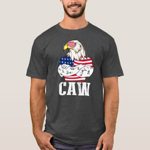 Patriotic Bald Eagle Caw 4th of July American T-Shirt