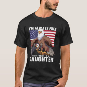 Patriotic Bald Eagle Dad for USA Father's Day T-Shirt