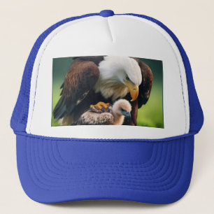 Patriotic Bald Eagle Father’s Day Wildlife Gift Trucker Hat