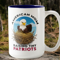 Patriotic Bald Eagle Nest Fierce American Mum USA