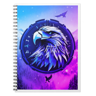 Patriotic Bald Eagle Spiral Notebook