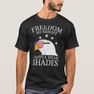 Patriotic Bald Eagle Wearing Shades Freedom So Bri T-Shirt