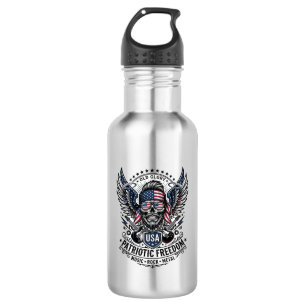 Patriotic Bandanna Rocker Old Glory Music Rock Met 532 Ml Water Bottle