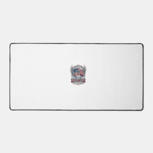 Patriotic Bandanna Rocker Old Glory Music Rock Met Desk Mat