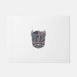 Patriotic Bandanna Rocker Old Glory Music Rock Met Doormat