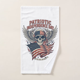Patriotic Bandanna Rocker Old Glory Music Rock Met Hand Towel
