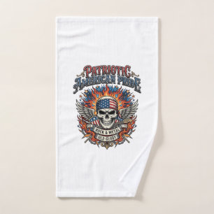 Patriotic Bandanna Rocker Old Glory Music Rock Met Hand Towel