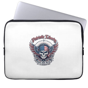 Patriotic Bandanna Rocker Old Glory Music Rock Met Laptop Sleeve
