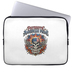 Patriotic Bandanna Rocker Old Glory Music Rock Met Laptop Sleeve