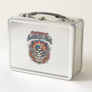 Patriotic Bandanna Rocker Old Glory Music Rock Met Metal Lunch Box