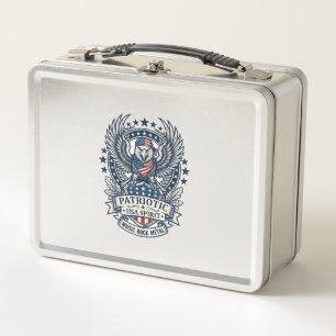 Patriotic Bandanna Rocker Old Glory Music Rock Met Metal Lunch Box