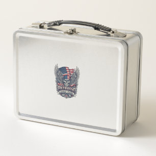 Patriotic Bandanna Rocker Old Glory Music Rock Met Metal Lunch Box