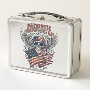 Patriotic Bandanna Rocker Old Glory Music Rock Met Metal Lunch Box
