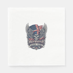 Patriotic Bandanna Rocker Old Glory Music Rock Met Napkin