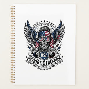 Patriotic Bandanna Rocker Old Glory Music Rock Met Planner