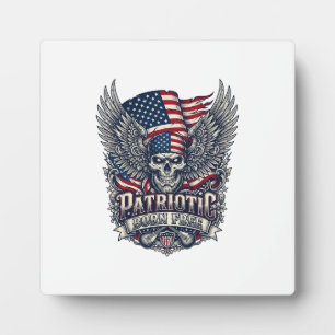 Patriotic Bandanna Rocker Old Glory Music Rock Met Plaque