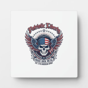 Patriotic Bandanna Rocker Old Glory Music Rock Met Plaque
