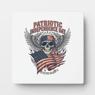Patriotic Bandanna Rocker Old Glory Music Rock Met Plaque