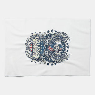 Patriotic Bandanna Rocker Old Glory Music Rock Met Tea Towel