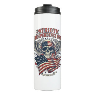 Patriotic Bandanna Rocker Old Glory Music Rock Met Thermal Tumbler