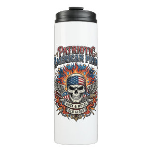 Patriotic Bandanna Rocker Old Glory Music Rock Met Thermal Tumbler