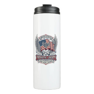 Patriotic Bandanna Rocker Old Glory Music Rock Met Thermal Tumbler