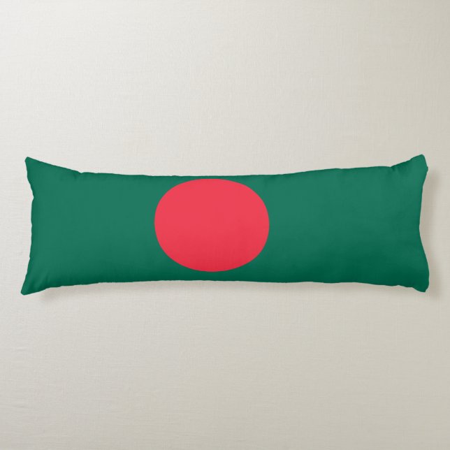 Patriotic Bangladeshi Flag Body Cushion (Front)