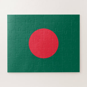 Patriotic Bangladeshi Flag Jigsaw Puzzle