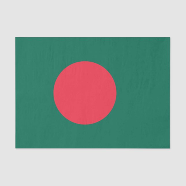 Patriotic Bangladeshi Flag Tissue Paper (Front)