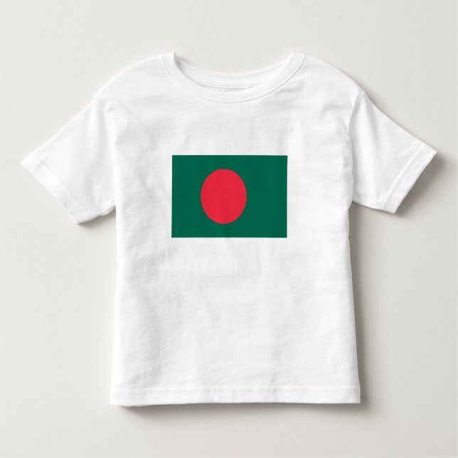 Patriotic Bangladeshi Flag Toddler T-Shirt (Front)