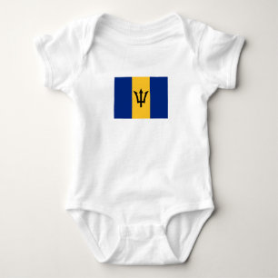 Patriotic Barbados Flag Baby Bodysuit