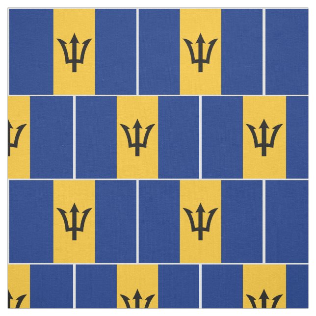 Patriotic Barbados Flag Fabric (Swatch)