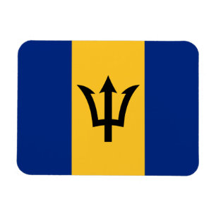 Patriotic Barbados Flag Magnet
