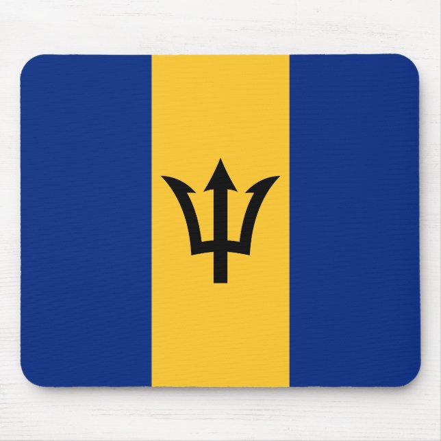Patriotic Barbados Flag Mouse Pad (Front)