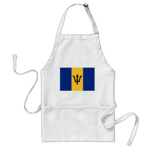 Patriotic Barbados Flag Standard Apron