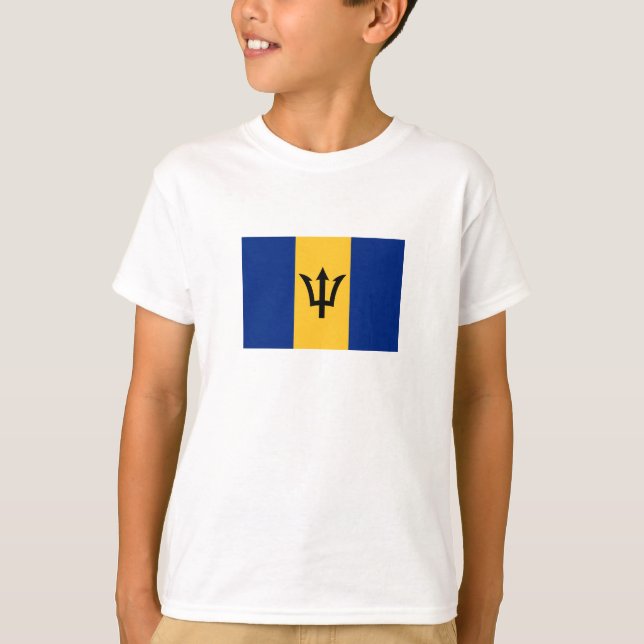 Patriotic Barbados Flag T-Shirt (Front)