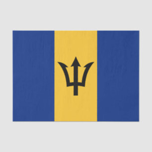 Patriotic Barbados Flag Tissue Paper
