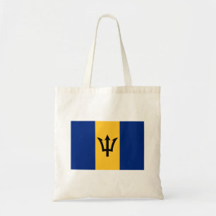 Patriotic Barbados Flag Tote Bag