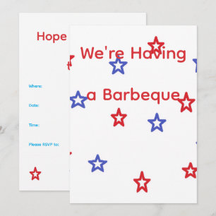 Patriotic Barbeque Invitation