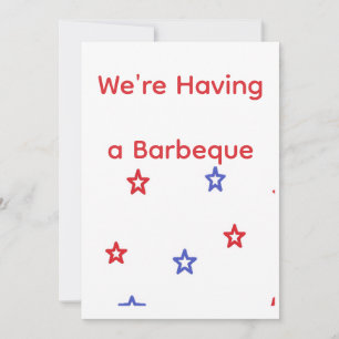 Patriotic Barbeque Invitation