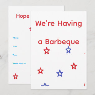 Patriotic Barbeque Invitation
