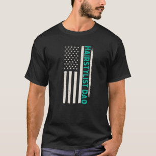 Patriotic Barber Hair Stylist Hairdresser Hairstyl T-Shirt