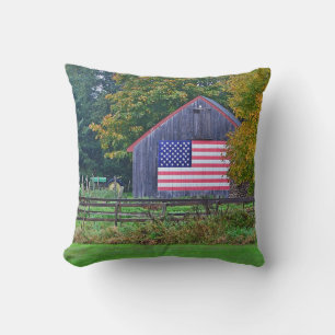 Patriotic Barn Pillow