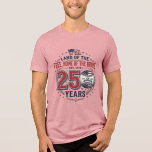 Patriotic Baseball 250 Years Vintage Shirt Design_